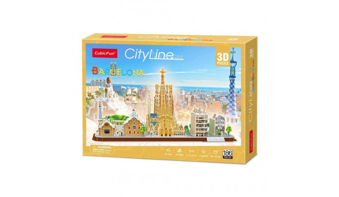 CUBICFUN 3D puzzle City line Barcelona