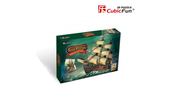 CUBICFUN 3D pusle Hispaania armada: The San Felipe