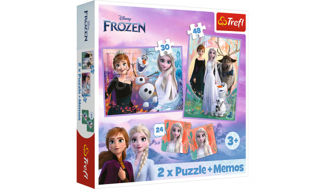 TREFL FROZEN Pusle ja memo komplekt Frozen 2
