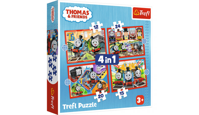 TREFL THOMAS & FRIENDS 4 in 1 Puslede komplekt