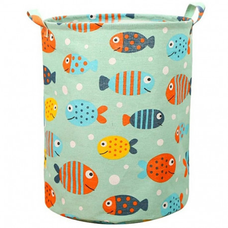 AG327E POJEMNIK KOSZ NA ZABAWKI ZIELONY