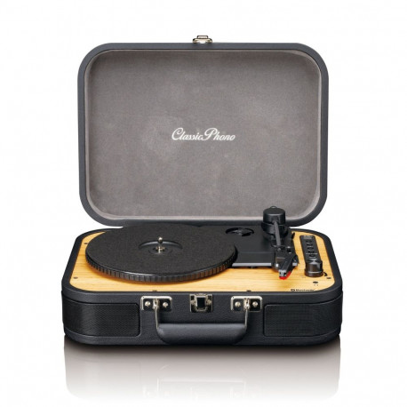 Suitcase turntable with speakers Lenco, black