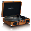 Suitcase turntable with speakers Lenco, brown