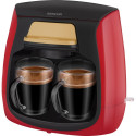 Coffee maker 2 cups Sencor, red