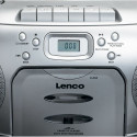 CD-raadio kassetimängijaga Lenco SCD420SI, hõbedane CD-raadio kassetimängijaga Lenco SCD420SI, hõbedane