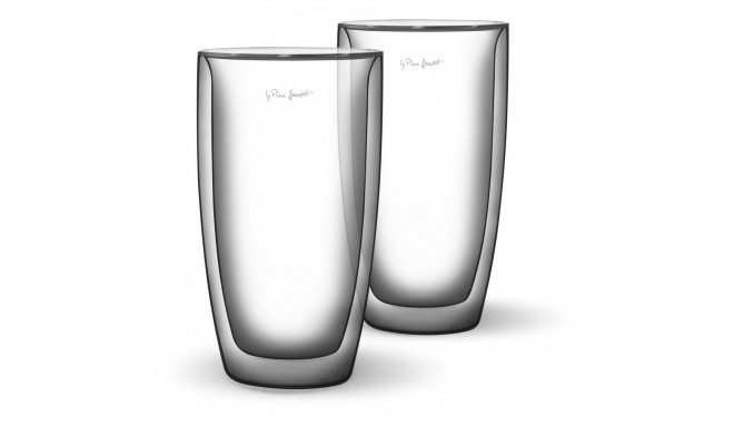 Borosilicate glass coffe latte 2x380ml Vaso Lamart