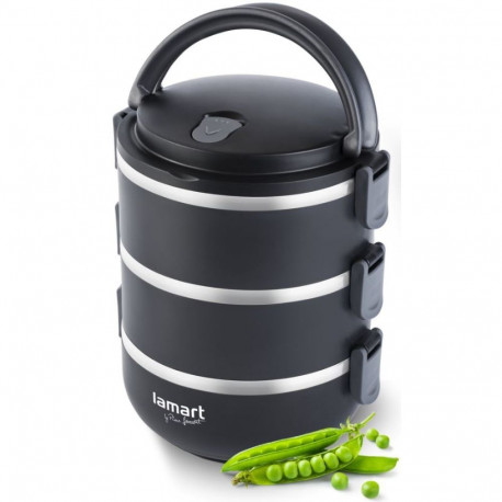 Insulated food carrier 1.8l 3pcs Temp Lamart