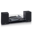 Recordplayer with built in amplifier and bluetooth plus external speakers Lenco, black