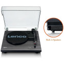 Turntable with built-in speakers Lenco, black