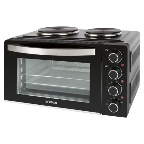 Mini oven with 2 hot plates Bomann