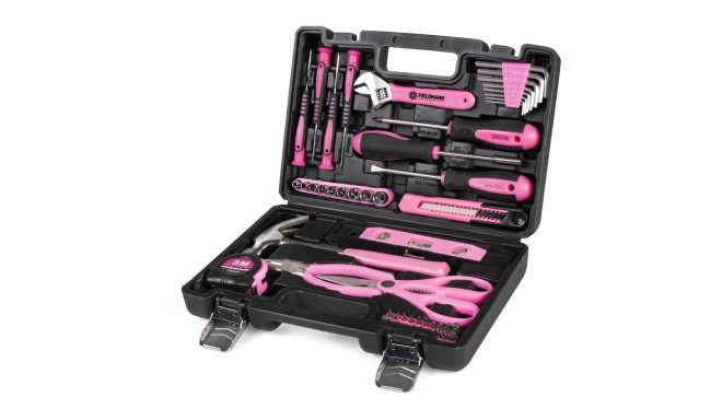 51-Tool set set Fieldmann, pink