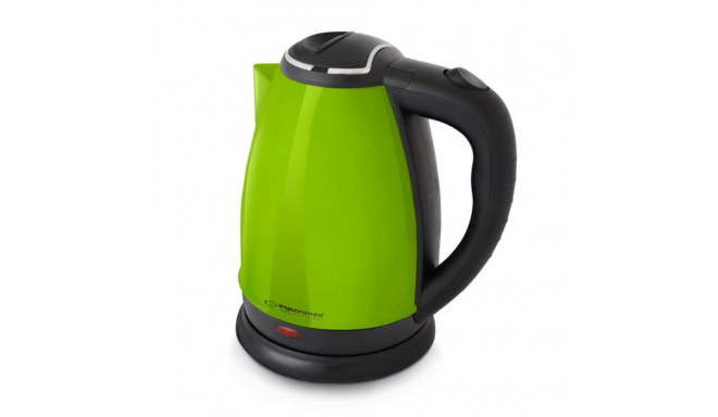 Electric kettle Victoria 1,8L stainless steel Esperanza, green