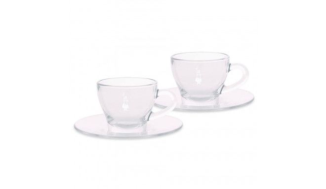 Set 2 cappuccio cupa Bialetii, glass
