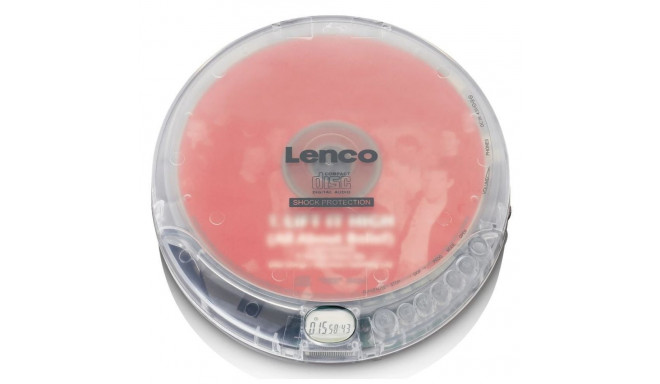 Portable cd-player with anti-shock Lenco, transparent