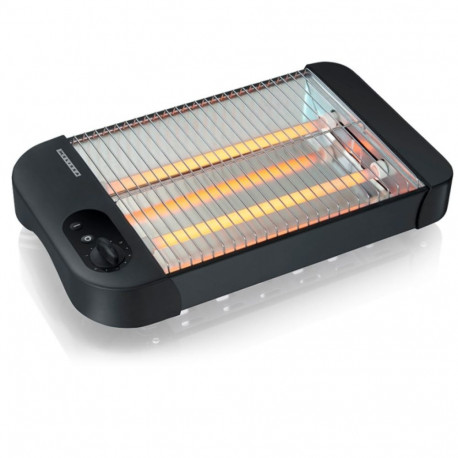 Flat toaster w/timer Melissa, in all black colour