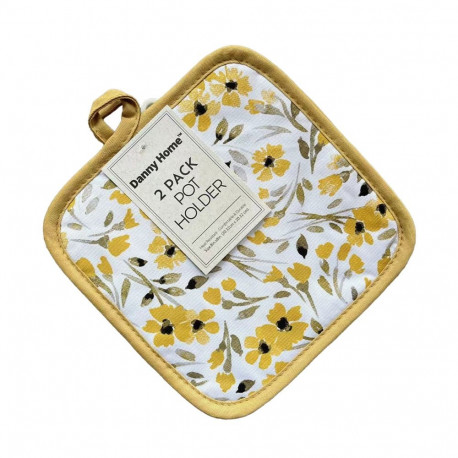 Pot cloths AIMAI 2pcs 20x20cm, yellow flower