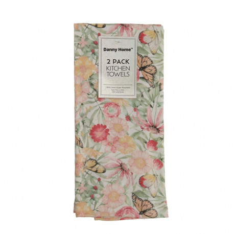 Kitchen towels AIMAI 2pcs 38,1xH63,5cm, floral