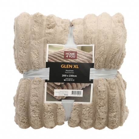 Plaid GLEN XL 200x230cm, beige