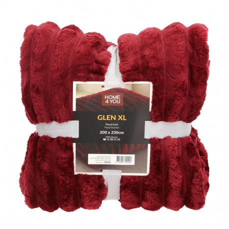 Pleed GLEN XL 200x230cm, punane