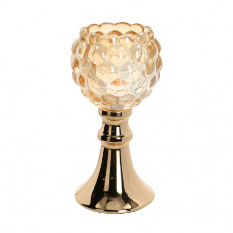 Candle holder LAUDRE D8xH15cm, gold