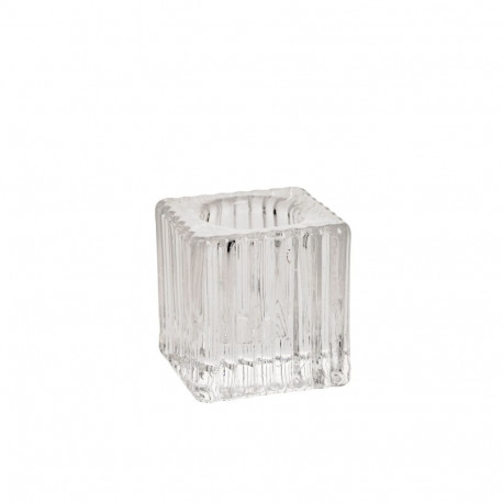 Candle holder GELSA 4x4xH4cm, glass