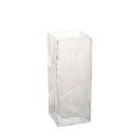 Vase ZANA 10x10xH25cm, transparent glass
