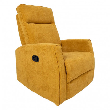 Tugitool EDDY kiikuv ja pöörlev manuaalne recliner 76x96xH103cm, kollane