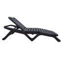 Deck chair SCIROCCO, dark grey