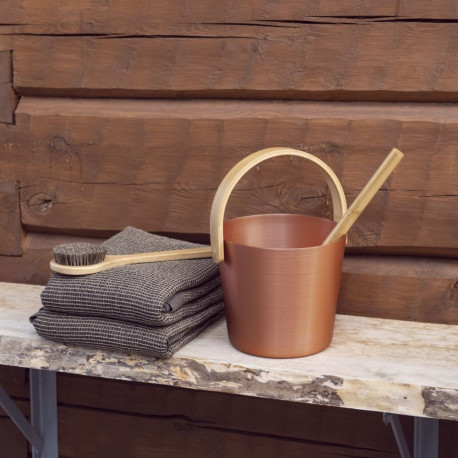 Saunaämber RENTO COPPER, 5L, alumiinium/ bambus