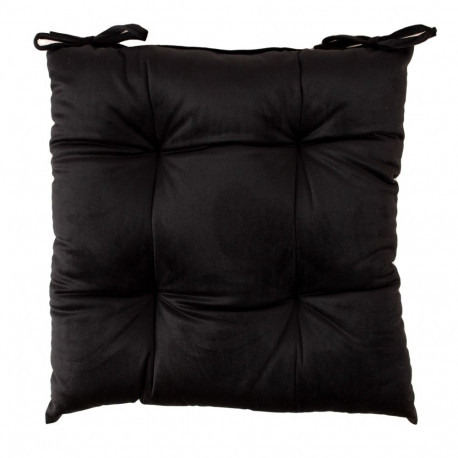 Chair cushion VELVET 40x40cm, black