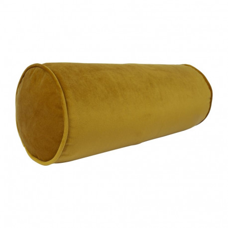 Pillow roll VELVET D18x50cm, mustard yellow