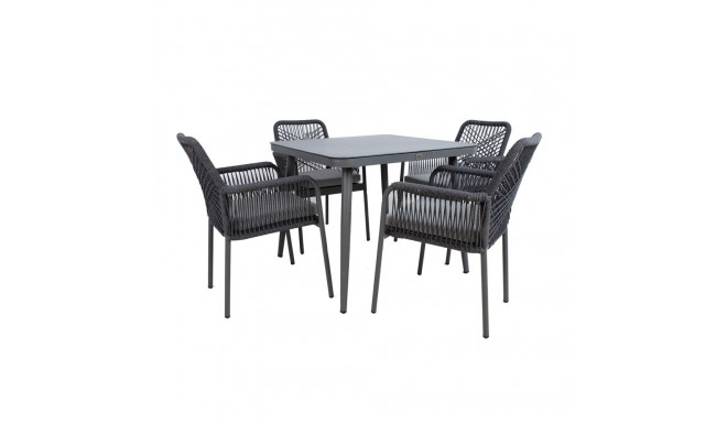 Garden furniture set HELA table and 4 chairs