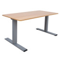 Desk ERGO OPTIMAL with 2 motor 160x80xH62-127cm, hickory/silver grey Desk ERGO OPTIMAL with 2 motor 160x80xH62-127cm, hickory/silver grey
