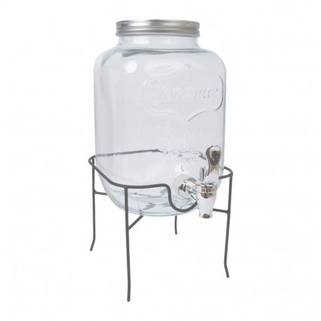 Glass jar PARTY 4L, with iron stand