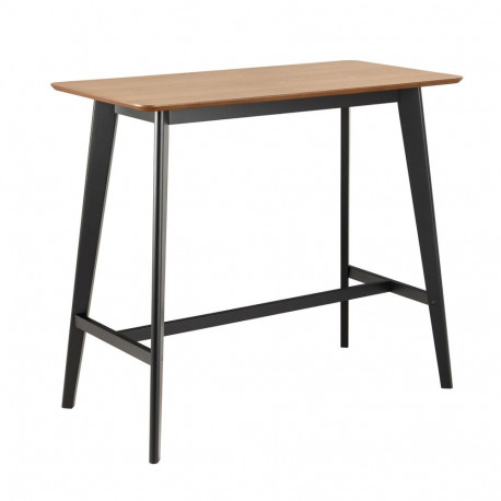 Bar table ROXBY 120x60xH105cm, natural/black