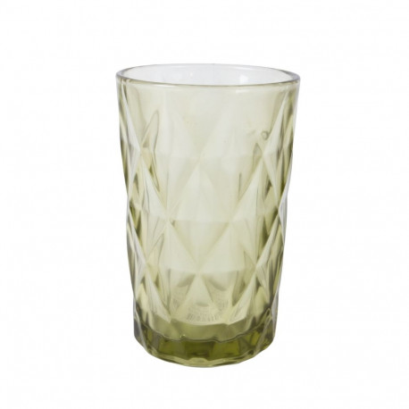 Joogiklaas kõrge CORAL 350ml, D8xH12cm, roheline