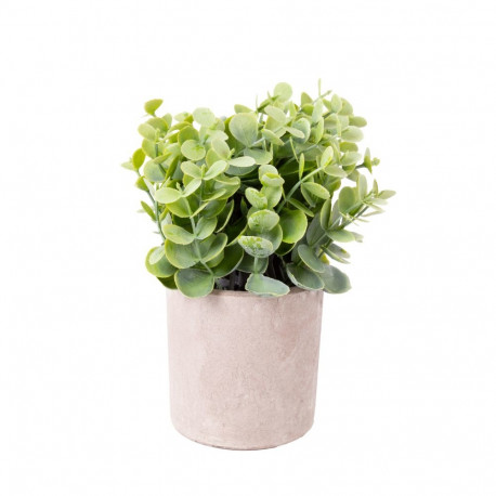 Artificial flower GREENLAND in pot grey/green, mix