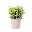 Artificial flower GREENLAND in pot grey/green, mix
