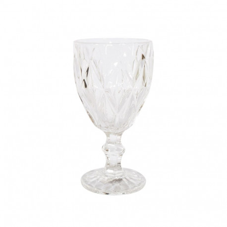 Wine goblet CORAL 300ml, clear diamond