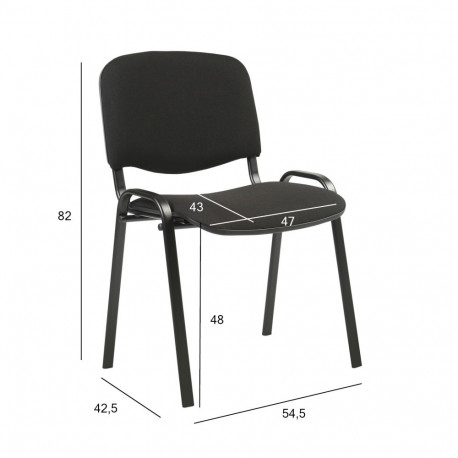 Guest chair ISO black/black