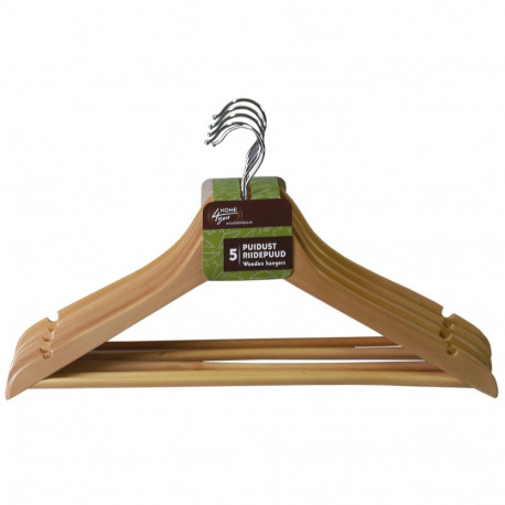 Cloth hangers 5pcs, natural