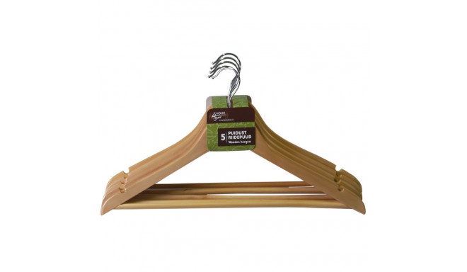 Riidepuud 5tk/komplektis, 45x22x1cm, puit, naturaalne