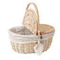 Picnic basket WILLI TASSEL 40x32xH17/40cm