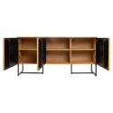 Sideboard HAMPTON 160x40xH80cm, melamine with oak bark