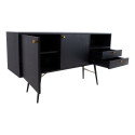 Side board LUXEMBOURG 150x40xH80cm, black