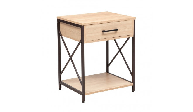 Abilaud/öökapp HEDVIG 48x40xH60cm, saar/must