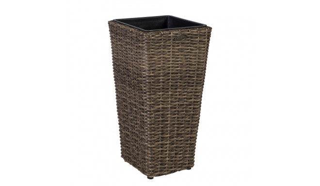 Lillepotiümbris WICKER 28x28xH60cm, tumepruun