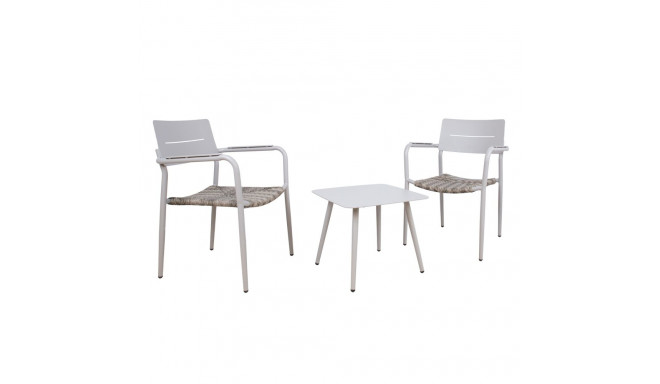 Rõdukomplekt COCORA laud, 2 tooli, taupe