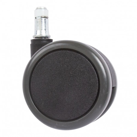 Castors 5pcs, D65mm, self braking, black