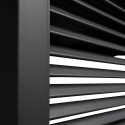 Louvers wall for gazebo MIRADOR-111 93cm, dark grey